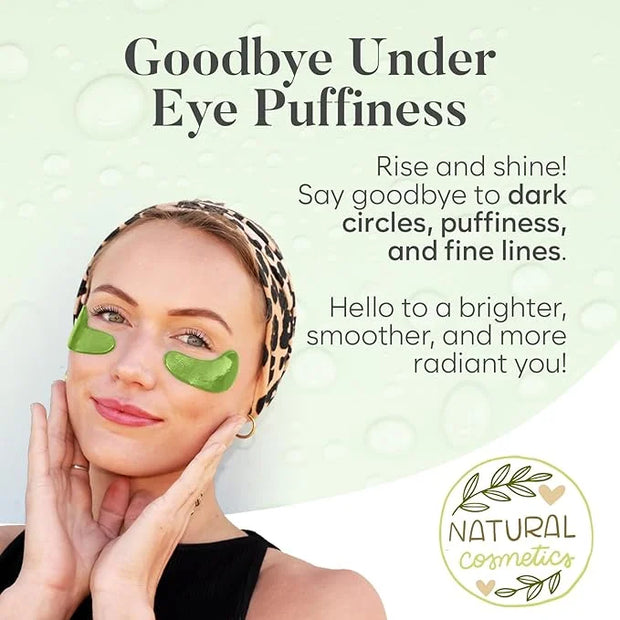 Green Tea Under Eye Patches (30 Pairs) Under Eye Patches for Dark Circles, Under Eye Patches for Puffy Eyes and Dark Circl...