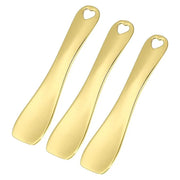 VOCOSTE 3 Pcs Makeup Spatula Mini Spoon, Eye Cream Massage Sticks Beauty Scoop, for Facial Cosmetic Face Cream, Zinc Alloy...