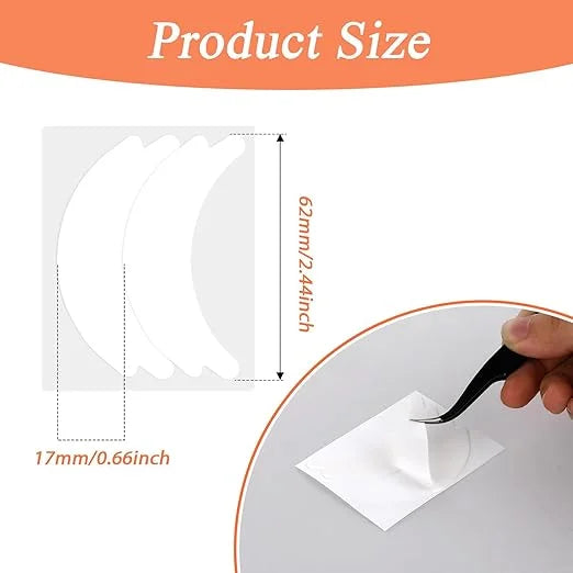 100 PCS Under Eye Pads for Lash Extensions, Foam Eye Pads Lash Extensions Sticky Lash Pads Lint Free Lash Lift Pads Eyelas...