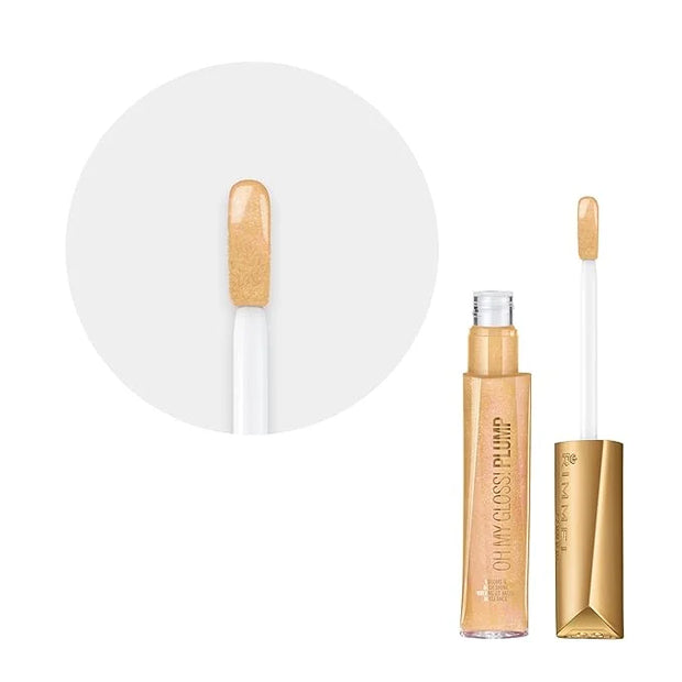 Rimmel Stay Plumped Lip Gloss, 801 Angel Shimmer, Pack of 3 - Product Image