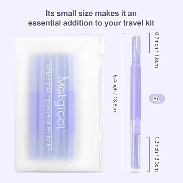 Dermaplane Razor for Women Face & Eyebrow - Dermaplaning Tool for Peach Fuzz Facial Hair Removal,High Precision Blade for ...