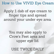 VIVID Peptide Eye Cream with Whitonyl for Dark Circles, Puffiness and Fine Lines - Brightens and Boosts Collagen for Firmn...