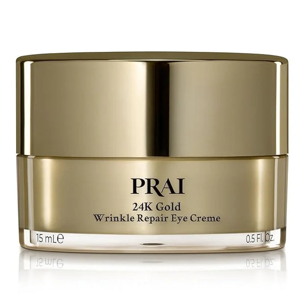 PRAI Beauty 24K Gold Wrinkle Repair Eye Creme - Anti-Aging and Anti-Wrinkle Eye Cream - Infused with Hyaluronic Acid and R...