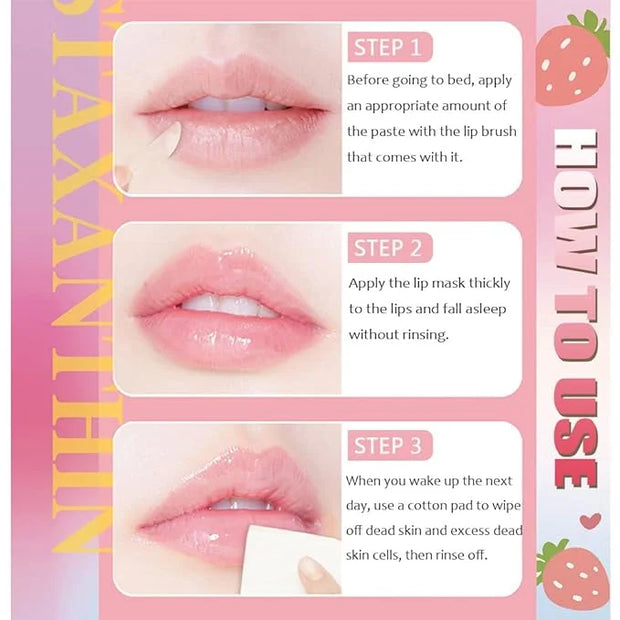 Strawberry Lip Balm Honey Pot, Hydrating