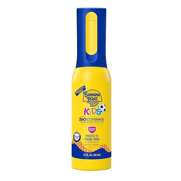 Banana Boat Kids 360 Coverage Sunscreen Mist SPF 50+ | Kids Sunscreen Applicator, Refillable Sunscreen Bottle, SPF 50 Suns...