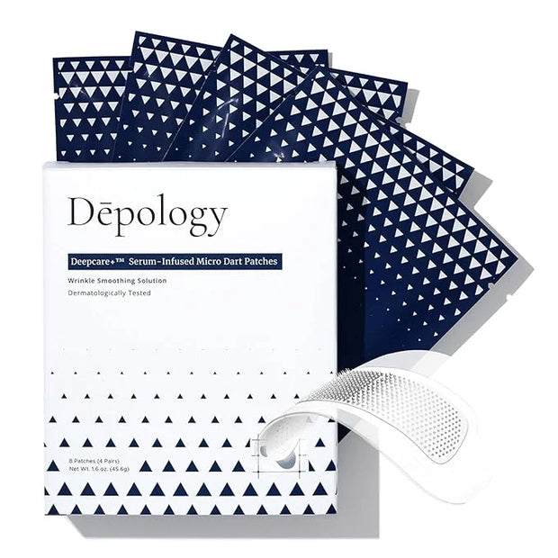 depology Deepcare+ Serum-Infused Micro Dart Patche | 12 Pairs Eye Mask | Under Eye Patches for Wrinkles | Hydrating Eye Ma...