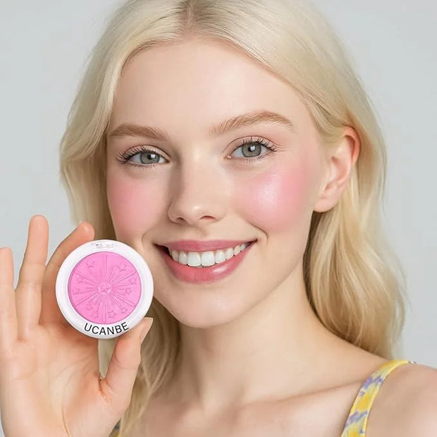 UCANBE Baked Blush for Cheek, Glow Blushing Palette - Seamless Silky Blendable Powder Blush Makeup Palette, Delivering Lon...