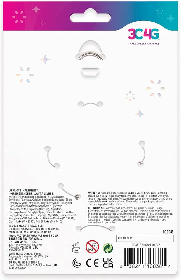 3C4G Celestial Keychain Lip Gloss, Berry Flavor, Lovely Lavender Tint with a Shimmery Finish, for Ages 8 and up by Make It...
