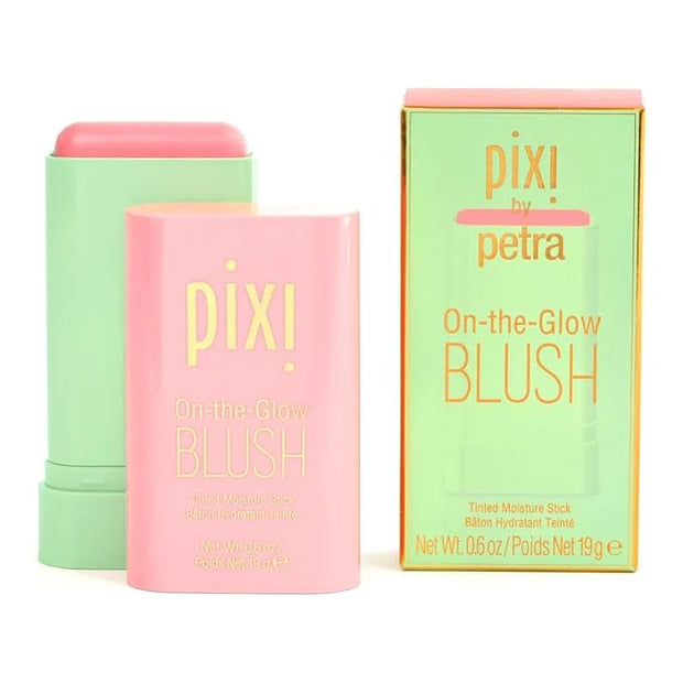 Pixi On-the-Glow Blush - Fleur, Hydrating Tinted Moisture Blush Stick with Ginseng, Aloe Vera & Fruit Extracts, For Cheeks...