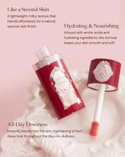 Flower Knows Strawberry Cupid All Day Glow Liquid Blush,Water- & Sweat-Resistant Blush for Cheeks,Blendable Dewy Finish wi...