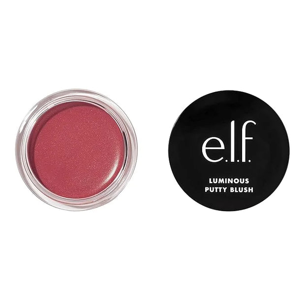 e.l.f. Luminous Putty Blush, Putty-to-Powder, Buildable Blush With A Subtle Shimmer Finish, Highly Pigmented & Creamy, Veg...