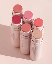 Wander Beauty On-the-Glow Blush and Illuminator - Bare/Nude Glow - 7-in-1 Hydrating Cream Blush & Highlighting Stick - Sti...