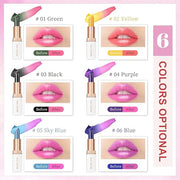Color Changing Lipstick, 6-Colors Lip Stain Temperature Activated Vegan Formula, Magic Lipstick Long-Lasting, Nourishing, ...