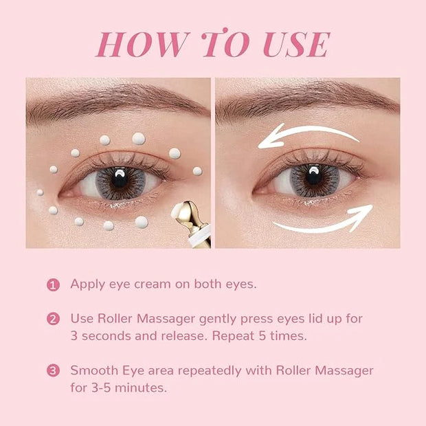 ANAI RUI Rose Caffeine Eye Cream for Dark Circles, Mother's Day Gift for Women, Anti-Aging Eye Cream with Retinol, Collage...