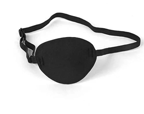 Adults Kids Black Eyepatch,Comfortable Eye Patch Strabismus Adjustable Eye Patch Eye Mask for Recovery Eye - Product Image