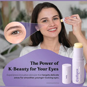BellaBLISS Collagen Eye Balm Stick for Dark Circles, Puffiness & Wrinkles – Cooling Under Eye Cream with Collagen, Anti-Ag...
