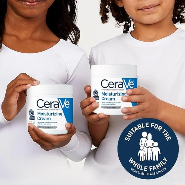 CeraVe Moisturizing Cream, Face Body Moisturizer, Normal to Dry Skin, 8 Fl Oz - Product Image
