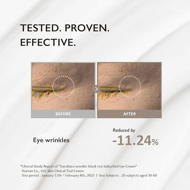 [Haruharu Wonder] Black Rice Bakuchiol Eye Cream 0.67 fl.oz / 20ml | Anti-Aging, Wrinkle Care, Natural Retinol Alternative...