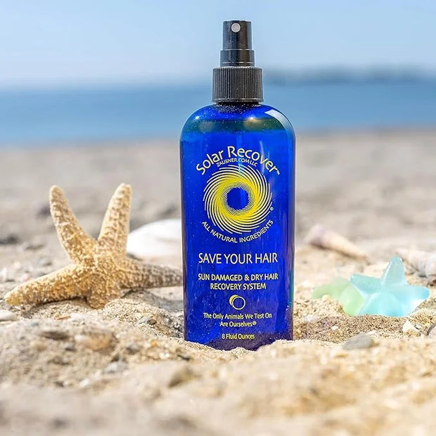 Solar Recover After Sun Moisturizing Spray + Hair Detangler Combo - 12oz Hydrating Facial and Body Mist for Sunburn Relief...