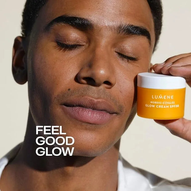 Lumene Nordic-C [Valo] Glow Moisturizer - Radiance Boosting Facial Moisturizer for Dry Skin - Enriched with Hyaluronic Aci...