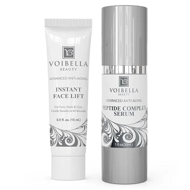 Instant Face Lift Cream Combo - Collagen Support, Revitalize Skin, Reduce The Appearance of Eye Bags and Fine Lines with H...