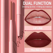 evpct 6Pcs Retractable Lip Liner Pencils Set Pack for Shaping & Sculpting Lips, Mauve Maroon Red Orange Nude Chocolate Dar...