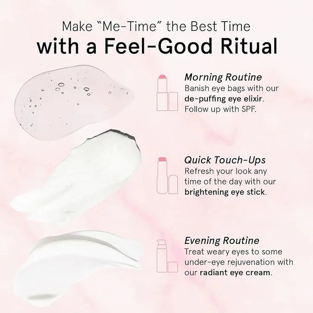 grace & stella Under Eye Brightener Roller - Travel Essentials - Retinol & Caffeine Eye Serum for Puffiness, Dark Circles,...