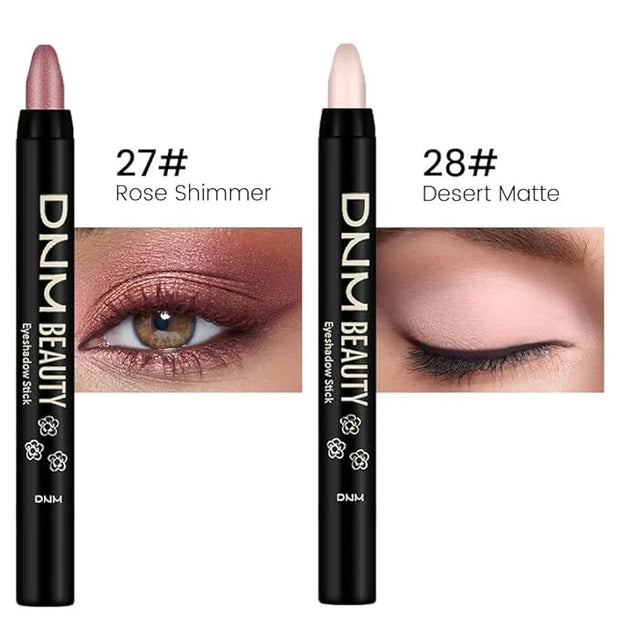 evpct 2Pcs Cream Eyeshadow Sticks Set for Eyes Waterproof, Sand Rose Shimmer Desert Matte Eye shadow Stick Pencil Pen Bulk...