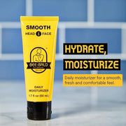 Bee Bald SMOOTH Daily Moisturizer Hydrates & Tones Away Fine Lines, Wrinkles and Dry Patches; Helps Control Oil & Shine to...
