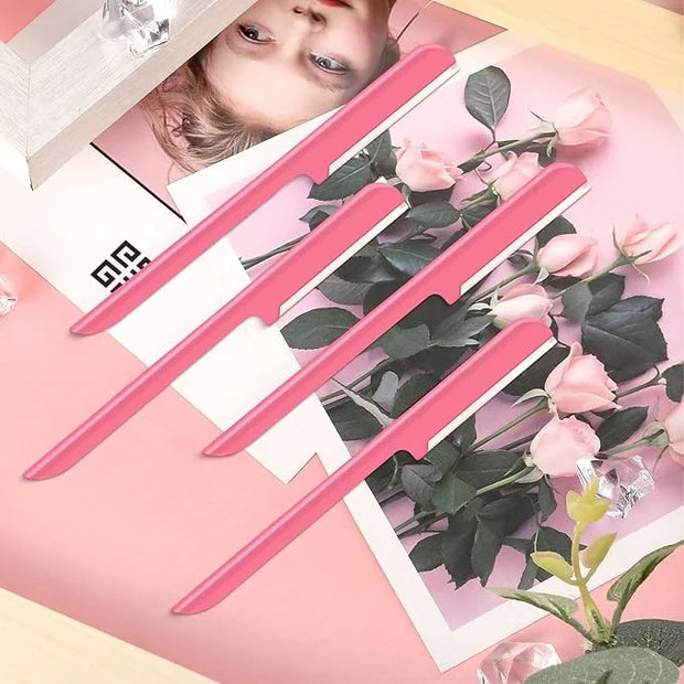 10 Pieces Eyebrow Razor for Women Facial Shaver Razor Brow Shaper Eyebrow Trimmer Dermaplaner Shaping Tool with Cover (Pin...