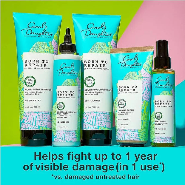 Carol's Daughter Born To Repair Nourishing Conditioner, Sulfate-Free Hair Care for Curly Hair with Shea Butter, 11 Fl Oz -...