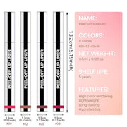 4 Pcs Matte Liquid Lip Stain Peel Off Lip Liner, Long Lasting Lip Tattoo, Waterproof & Transfer-Proof Lip Liner Peel Off L...