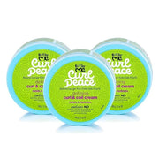 Just For Me Curl Peace Defining Curl & Coil Cream (3 Pack) - Holds & Hydrates, Contains Flaxseed, Avocado Oil & Black Cast...