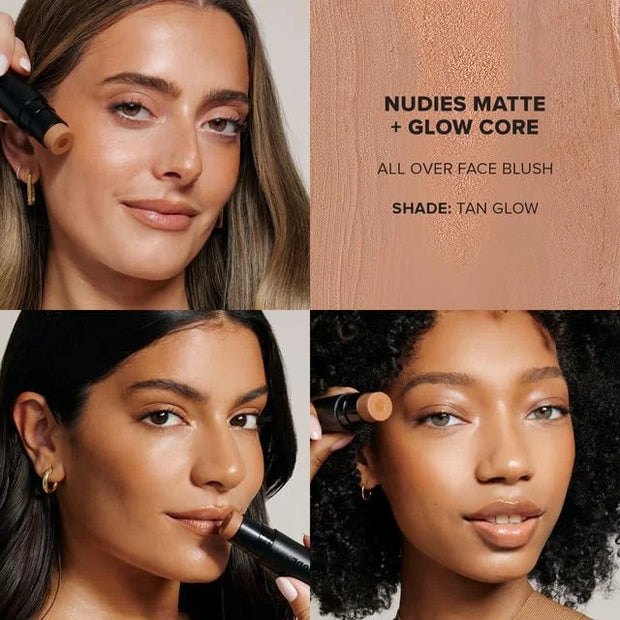 Nudies Matte + Glow Core All Over Face Blush Color - Tan Glow - Product Image