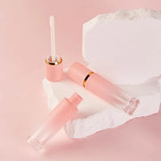 5 Pcs Gradient Pink Lip Gloss Tubes 8ml Empty Refillable Plastic Lip Gloss Containers with Wand Applicators for DIY Lip Gl...