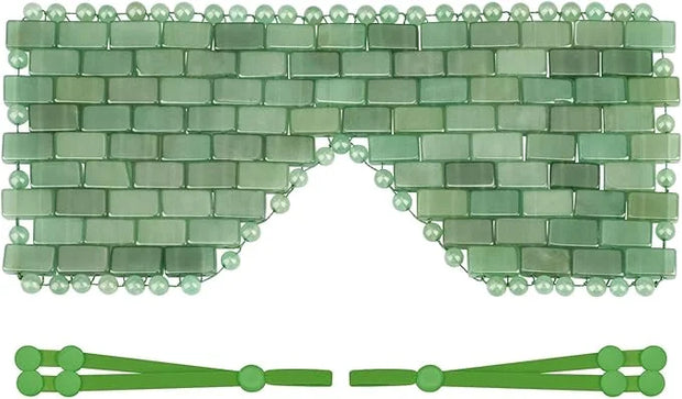 ideayard Jade Eye Mask Cooling Facial Mask 100% All Natural Adventurine Quartz Eliminate Wrinkles, Puffiness & Migraine Re...