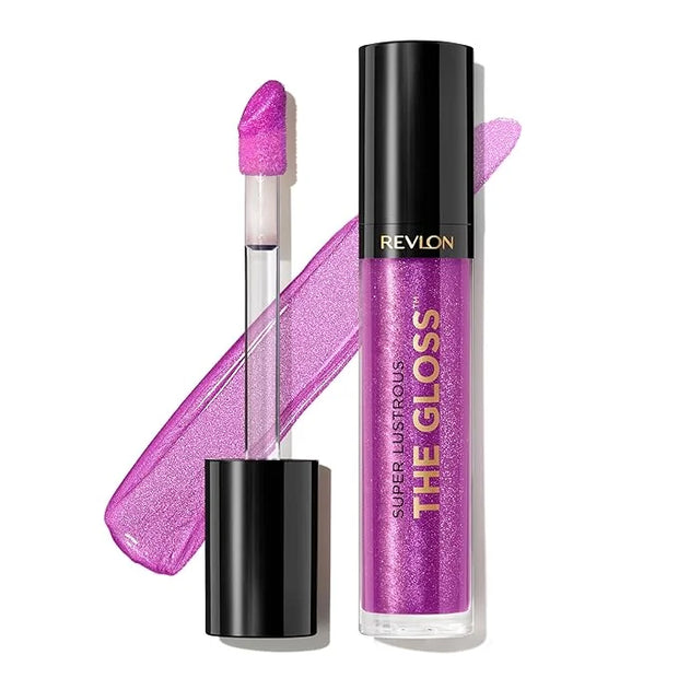Revlon Super Lustrous Lip Gloss, Non-Sticky, Hydrating, High Shine Finish, 230 Sugar Violet, 0.13 oz - Product Image
