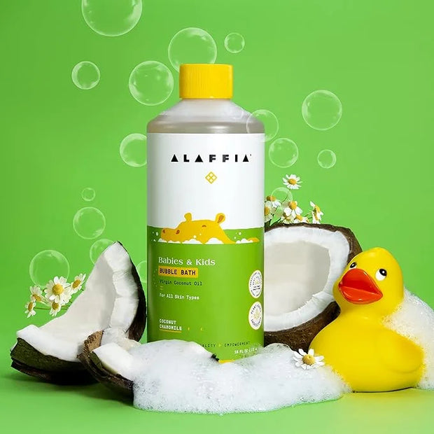 Alaffia Babies and Kids Bubble Bath, Gentle Bath Essentials for Delicate Skin, Plant-Based Formula, Paraben & Sulfate-Free...