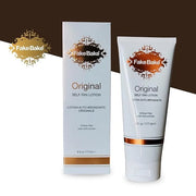 Fake Bake Original Self-Tanning Lotion Lasting Natural Looking Sunless Tanner For All Skin Tones Women & Men - Streak Free...