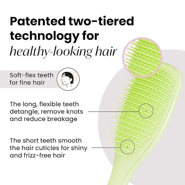 Tangle Teezer Plant-Based Ultimate Detangler Brush, Dry & Wet Hair Brush, Eliminates Knots & Reduces Breakage for Color-Tr...