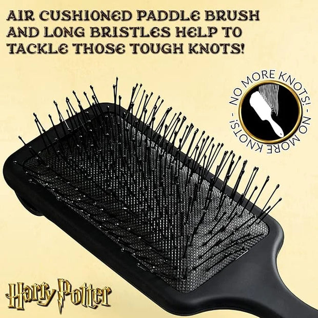 Official Harry Potter Hair Brush, Detangler for Girls, Gifts for Fans (Black) - Product Image