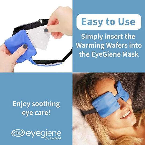 EyeGiene Refill - Insta-Warming Wafers for Self Heating Eye Mask – Warm Compress for Eyes, Multi-Use Heat Treatment for Dr...