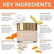 Noche Y Dia Vitamin C Face Cream - Hydrating, Lightweight, Non-Greasy Moisturizer for All Skin Types - Anti-Aging Formula ...