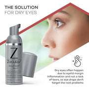 ZocuFoam Eyelid Cleanser - Foaming Eyelid Scrub - Natural pH Balanced Solution - 1.7 FL OZ (50mL) - Product Image