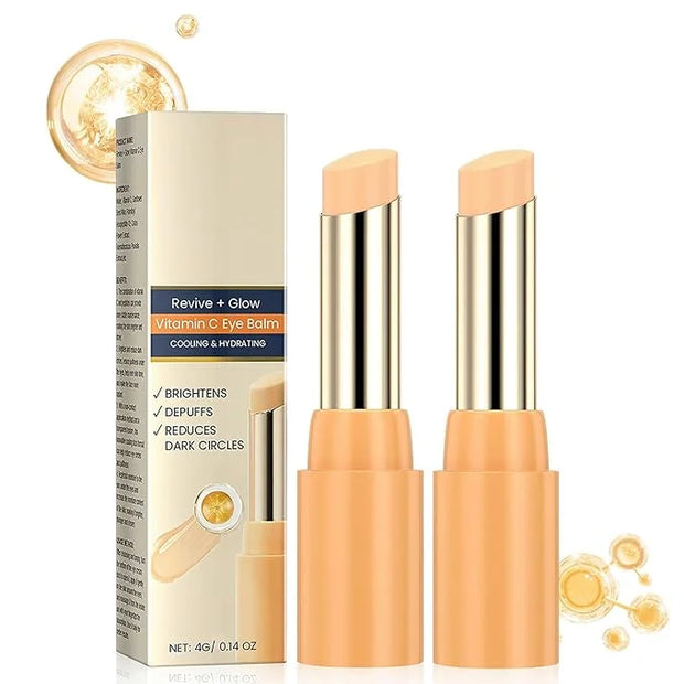 2PCS Revive Glow Vitamin C Eye Balm, Reducing Dark Circle,Hydrating Eye Cream,Improve Dark Circles,Reduces Puffiness (2pcs...