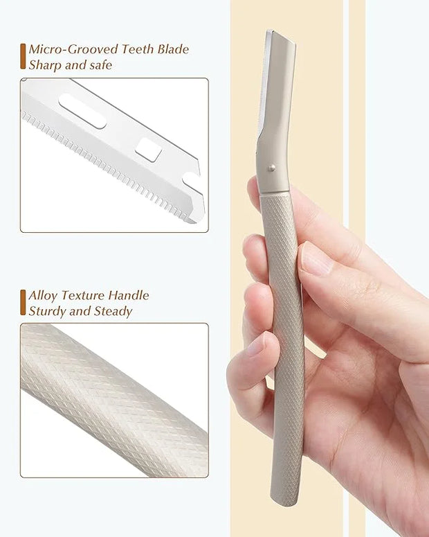 Dermaplane Razor for Face Professional, Facial Razors for Women&Men Face with 20 Blade Refills, Eyebrow Razor for Women an...