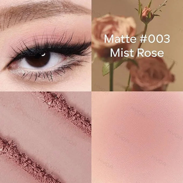 KYDA Single Matte Eyeshadow, Dusty Rose Pink Eyeshadow, Ultra-fine Smooth Powder, Lightweight Blendable Formula, Warm Tone...