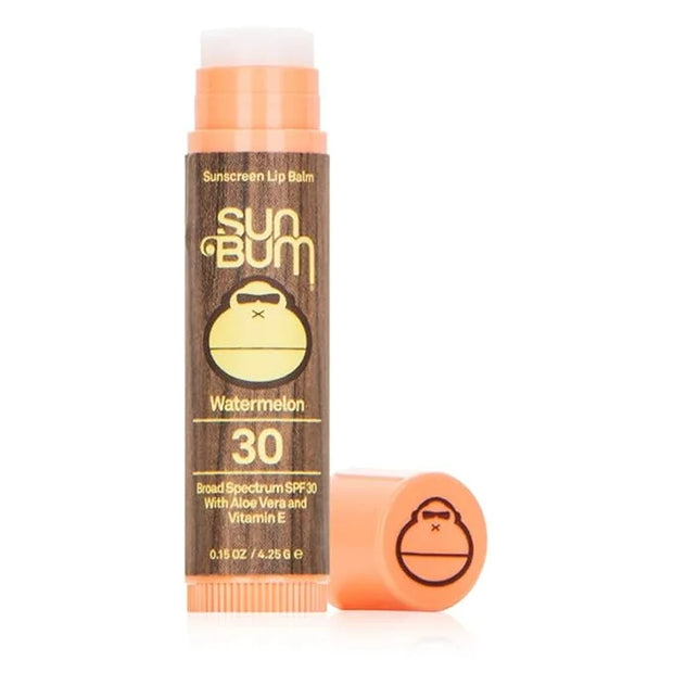 Sun Bum SPF 30 Sunscreen Watermelon Lip Balm - Moisturizing Aloe Vera and Vitamin E - Vegan and Cruelty Free - Broad Spect...