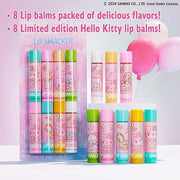 Lip Smacker Hello Kitty 50th Anniversary 8-Piece Lip Balm Party Pack - Super Sweet Flavors, Moisturizing, Sweet Silky Smoo...