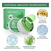 Under Eye Mask, 30 Pairs Seaweed Eye Masks for Dark Circles and Puffiness Treatment, Under Eye Patches for Puffy Eyes and ...